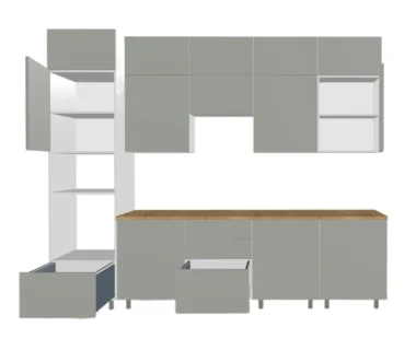 Кухня прямая модульная Зеферин А08 фото 3